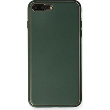 Uravas Store Iphone 7 Kılıf Coco Deri Silikon Kapak - Yeşil