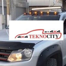 Volkswagen Amarok Moonvisör (Tavan Kebi) 2009 + Sarı Ledli (Jdm) Abs Plastik