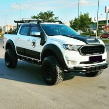 Ford Ranger T7-T8 2015-2022 Kaput Üstü Koruma Kaplama Scoop Karbon