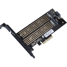  sata + nvme m.2 ssd pci-e kartı