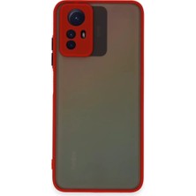 Uravas Store Redmi Note 12S Kılıf Montreal Silikon Kapak - Kırmızı