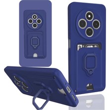 Uravas Store Redmi 14C Kılıf Zuma Kartvizitli Yüzüklü Silikon - Lacivert