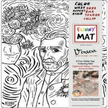 Uravas Store Funny Mat - Vıncent Van Gogh 30 x 40 cm