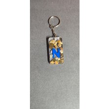 Miina Aksesuar Epoksi Isminize Özel Harf Anahtarlık