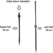 Kudos Teleskopik Bankstick 50-90CM Siyah