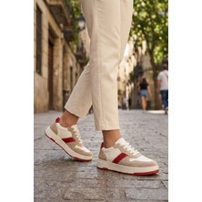 Panorama Deri ve Süet Detaylı Kadın Günlük Sneaker