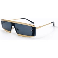 Toz Vintage Devon Siyah Cam Gold Çerçeve Vintage Retro Güneş Gözlüğü
