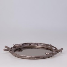 Selim Mavera Aynalı Tepsi Taupe