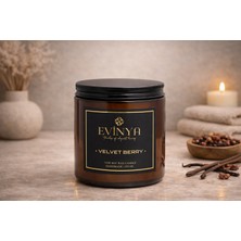 Evinya Velvet Berry Mum 250 ml – Meyveli ve Tatlı Koku | Dekoratif Lüks Mum