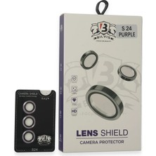 Uravas Store Galaxy S24 Bilvis Titan Kamera Lens - Derin Mor