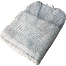 Royam Mevsim %100 Pamuklu Bornoz + Baş Havlusu