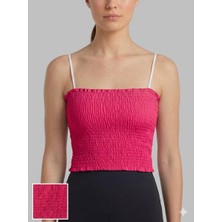 CHNA Kadın Günlük Yazlık Esnek Şık Renkli Crop Özel