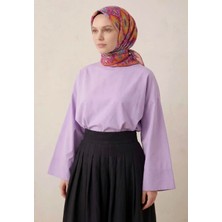 Silk Home Pamuk Karışımlı Soft Eşarp Baklava Desen Pembe 90X90