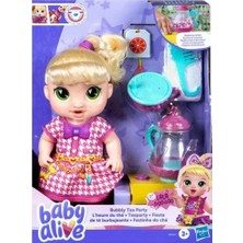 Senka G0608 Baby Alive Fokurdayan Çay Partisi Lala 3+ Yaş Renkli Eğlenceli Oyun Seti