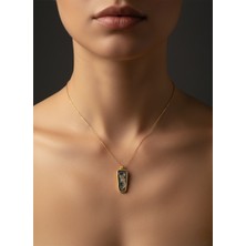 G&a Jewels Şiirin Büyüsü 925 Ayar Oksitli Yaldız (Altın) Kaplama Gümüş Kolye