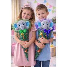 Koni Club Safari Koleksiyonu Peluş Fil Koni – 23 Nisan Özel Çocuk Sürpriz Paketi