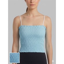 CHNA Kadın Günlük Yazlık Esnek Şık Renkli Crop Özel