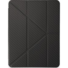 Uravas Store Ipad 13 (2024) Kılıf Color Karbon Tablet Kılıfı - Koyu Gri