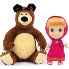 Senka Masha ile Koca Ayı 20 cm Peluş 12 cm Bebek MHA21000