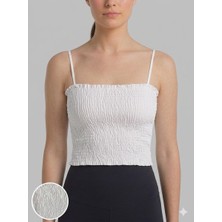 CHNA Kadın Günlük Yazlık Esnek Şık Renkli Crop Özel