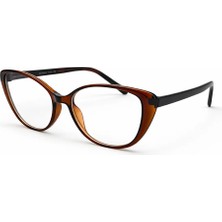 Toz Vintage Selvex Kahverengi Çerçeve Şeffaf Cam Optik Uyumlu Vintage Retro Gözlük