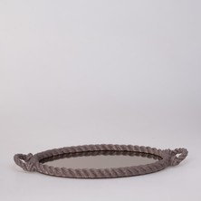 Selim Rope Aynalı Tepsi Taupe