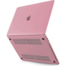 Uravas Store Macbook 13 2021 Macbook Buzlu Kapak - Pembe