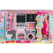 Senka OYD-02393 Bebek ile Banyo Seti Oyun Zamanı -Oydaş Oyuncak