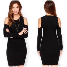 DTP101184 Omuz Açık Tarz Elbise