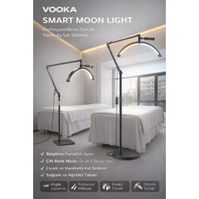Vooka Yarım Ay LED Lamba Moon Light – Kirpik, Protez Tırnak, Makyaj Için Profesyonel Işık, Ayarlanabilir Parlaklık & Çift Renk
