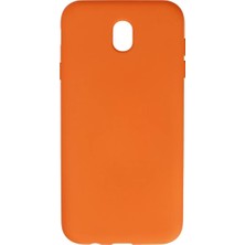 Uravas Store Galaxy J7 / J730 Kılıf Nano Içi Kadife Silikon - Turuncu