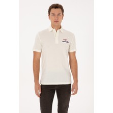 U.S. Polo Assn. Erkek Regular Fit Polo Yaka Krem Tişört 50324803-VR071