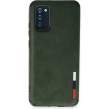 Uravas Store Galaxy A03S Kılıf Loop Deri Silikon - Yeşil