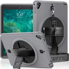 Uravas Store Ipad 5 Air 9.7 Kılıf Strap-C Otterbox Tablet Kapak - Gri