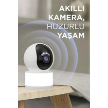 Torima CMR31 Güvenlik Kamerası LED Işıklı Wifi Full Hd Smart Ip Kamera Beyaz