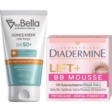 Diadermine Lift+ Bb Mousse Orta-Koyu Ton + By Utah Lisa Bella 50 ml Leke Karşıtı Güneş Kremi Spf 50+