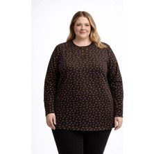 Mutlu City Büyük Beden Anne Penye Bluz 4805