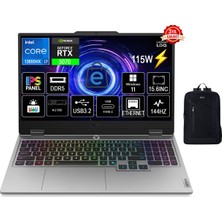 Lenovo Loq Intel Core I7 13650HX 24GB 1tb+1tb SSD RTX5070 Windows 11 Pro 15.6" Fhd 144Hz IPS Taşınabilir Bilgisayar 83JE00EWTR+BOZ Çanta