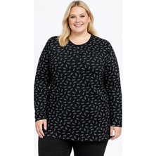 Mutlu City Büyük Beden Anne Penye Bluz 4805