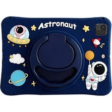 Shepherds Apple iPad Pro 11INÇ 2. Nesil (2020) Standlı ve Boyun Askılı Astronot Figürlü Çocuk Tablet Kılıf A2230 A2068 A2228