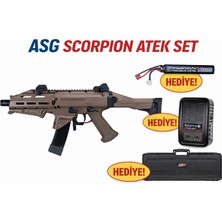 Asg Cz Scorpıon Evo 3 A1 Atek Çöl Aırsoft Tüfek Set