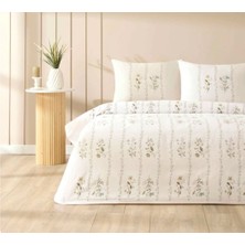 Taç Yeni Sezon Pamuklu Çift Kişilik Pike Takımı Sorıa Yeşil