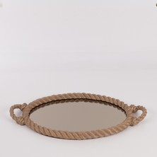 Selim Rope Aynalı Tepsi Vizon