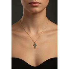 G&a Jewels Kutsal Gücün Sembolü 925 Ayar Oksitli Yaldız (Altın) Kaplama Gümüş Kolye