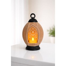 Bohem Desenli LED Mumlu Dekoratif Fener