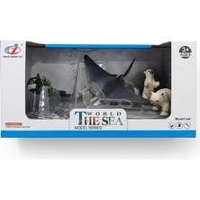 Tufy Toys Araştırmacı Dalgıç -Vatoz ve Kutup Hayvanları Figür Seti / Model Hayvan Oyuncak