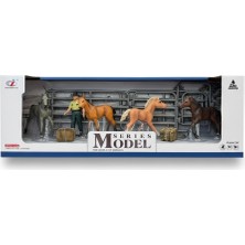 Tufy Toys Bakıcı ve At Figürleri - Model Hayvan Oyuncak