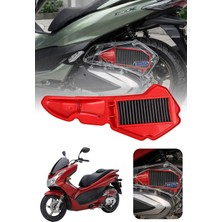 Dekohop Honda Pcx Uyumlu Kırmızı Temizlenebilir Performans Hava Filtresi (2021-2026)