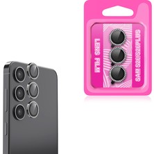 Pilanix Samsung Galaxy S26 Plus Için Metal Çerçeveli Taşlı Tekli Kamera Lens Koruyucu Cl-06