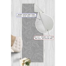 Pelura Halı Geometrik Desenli Dekoratif Kaymaz Taban Yıkanabilir Yolluk Antre Hol Halısı